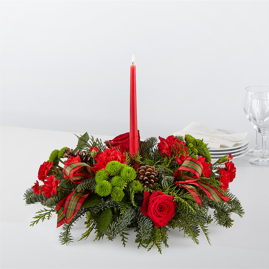 By the Candlelight Centerpiece – WOYSHNER'S FLOWER SHOP, Lackawanna NY