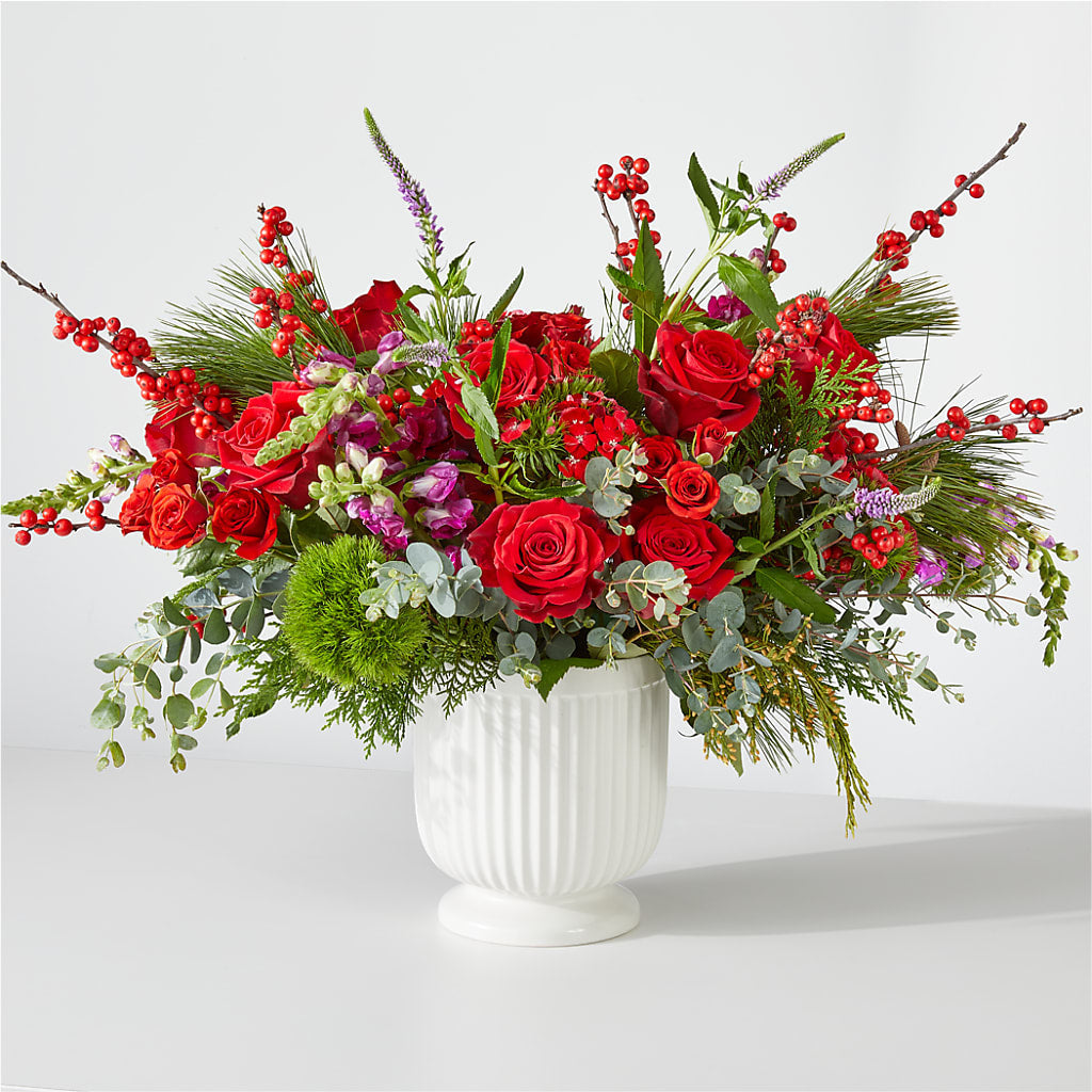 Big Red Bow Bouquet – WOYSHNER'S FLOWER SHOP, Lackawanna NY
