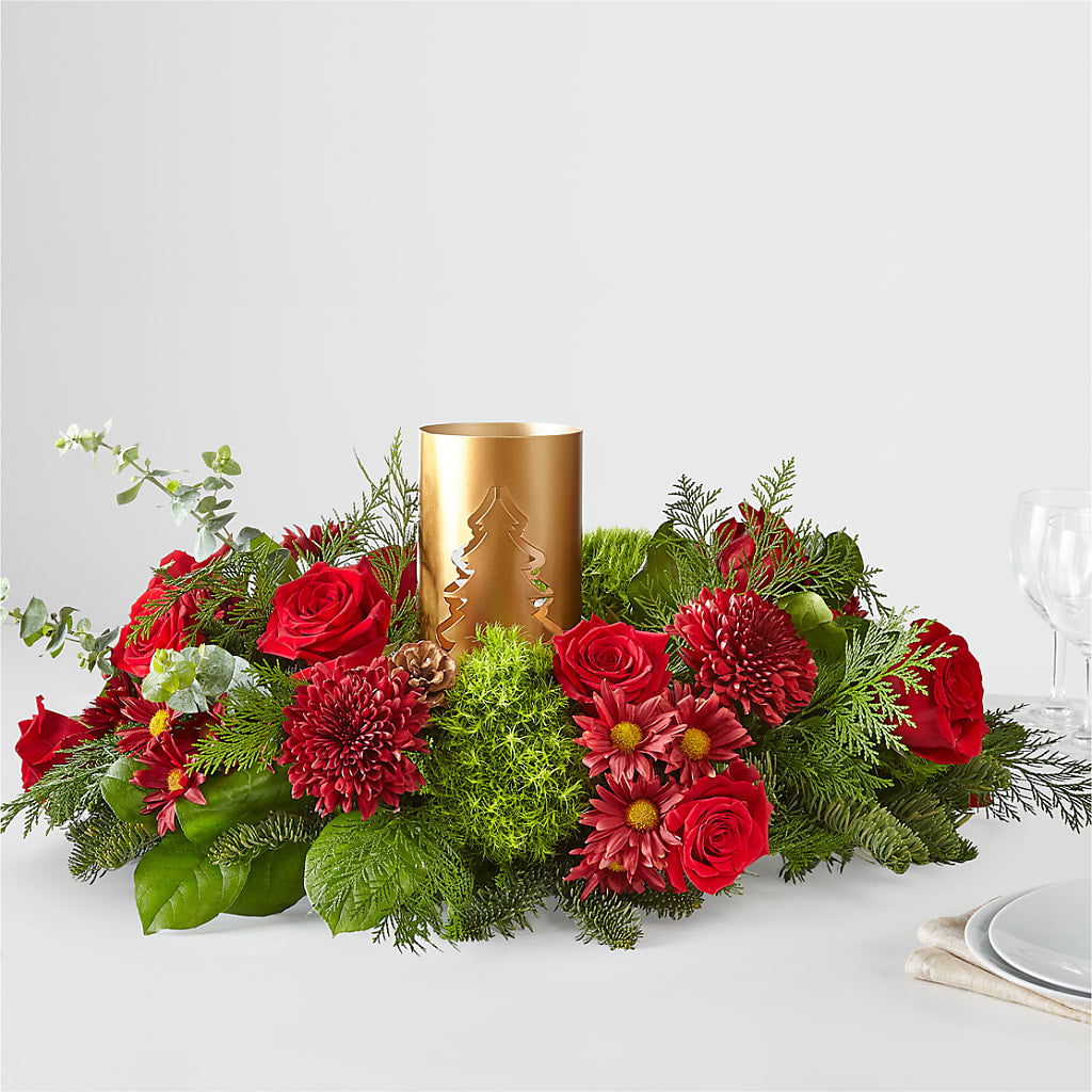 Toast the Season Centerpiece – WOYSHNER'S FLOWER SHOP, Lackawanna NY