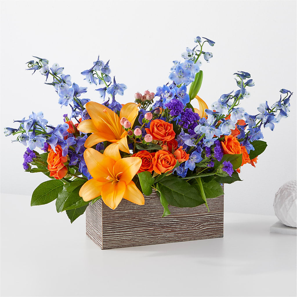 Radiant Citrus Box Bouquet – WOYSHNER'S FLOWER SHOP, Lackawanna NY