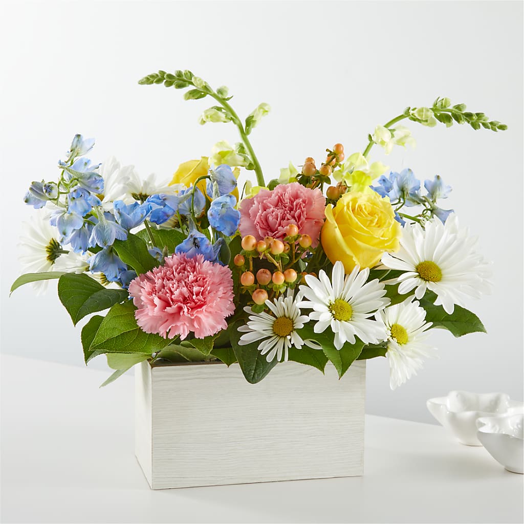Sun Salutation Box Bouquet – WOYSHNER'S FLOWER SHOP, Lackawanna NY