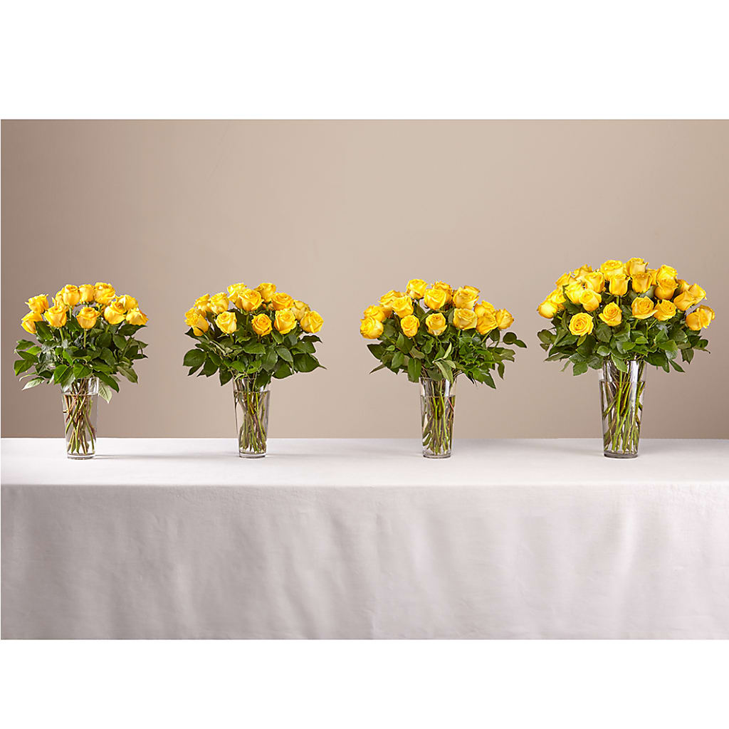 Long Stem Yellow Rose Bouquet – WOYSHNER'S FLOWER SHOP, Lackawanna NY