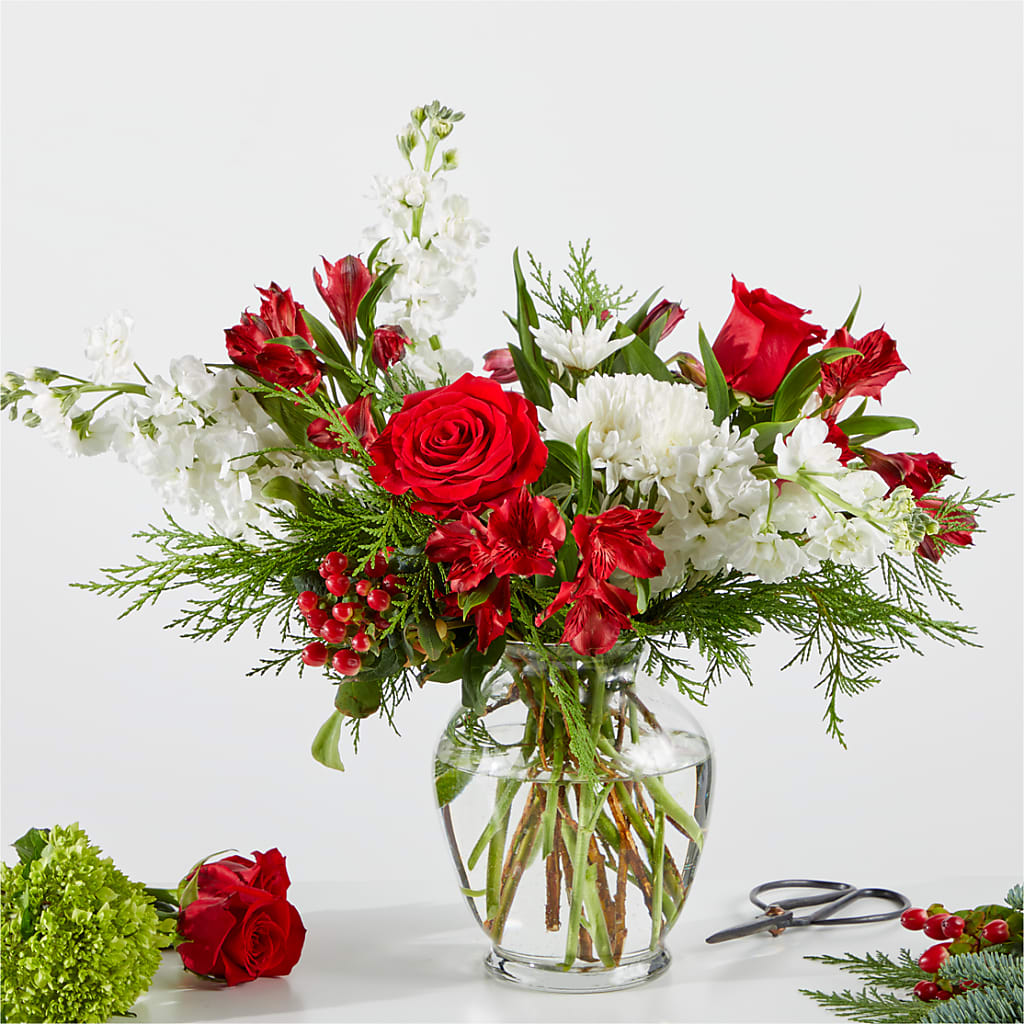 Merry Moment Bouquet – A Florist Original – WOYSHNER'S FLOWER SHOP, Lackawanna NY