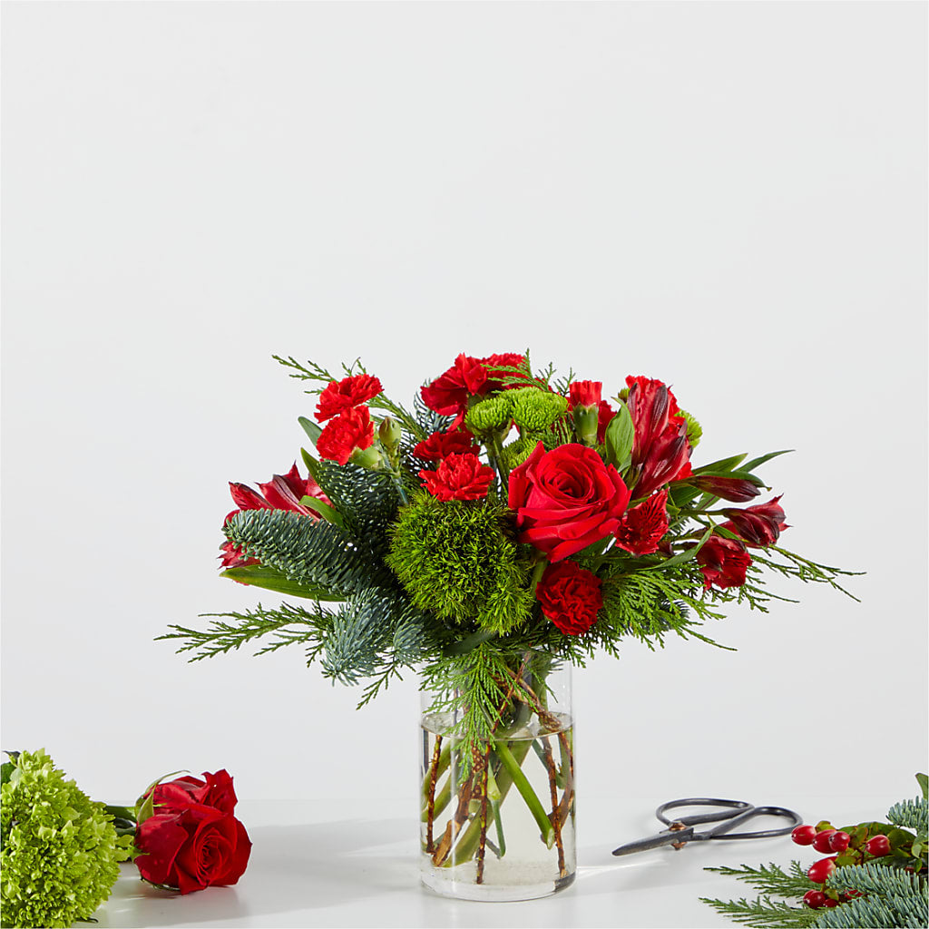 Merry Moment Bouquet – A Florist Original – WOYSHNER'S FLOWER SHOP, Lackawanna NY