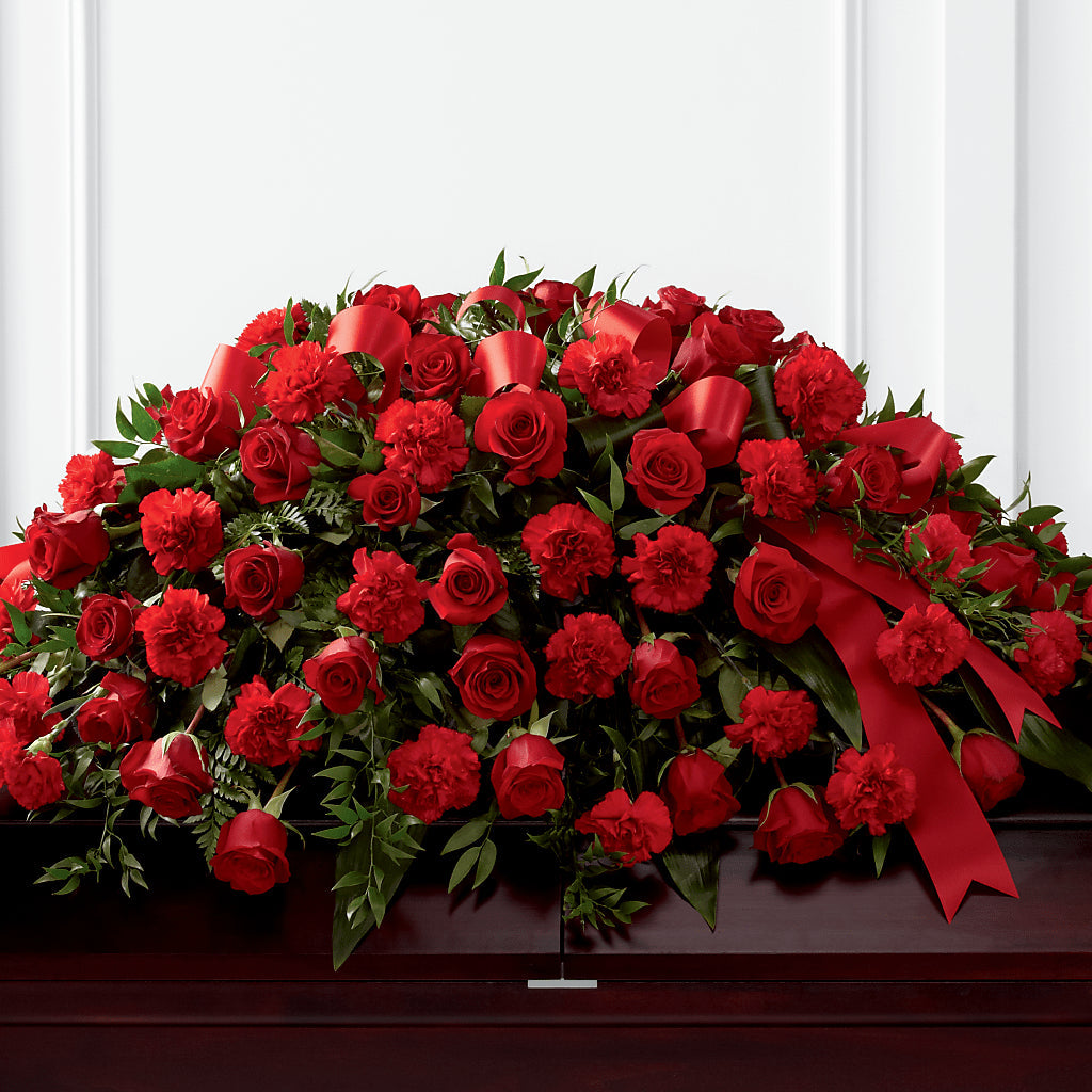 Tribute of Life Casket Spray – WOYSHNER'S FLOWER SHOP, Lackawanna NY