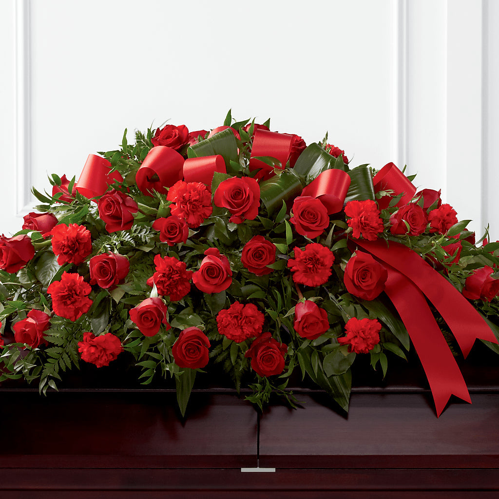 Tribute of Life Casket Spray – WOYSHNER'S FLOWER SHOP, Lackawanna NY