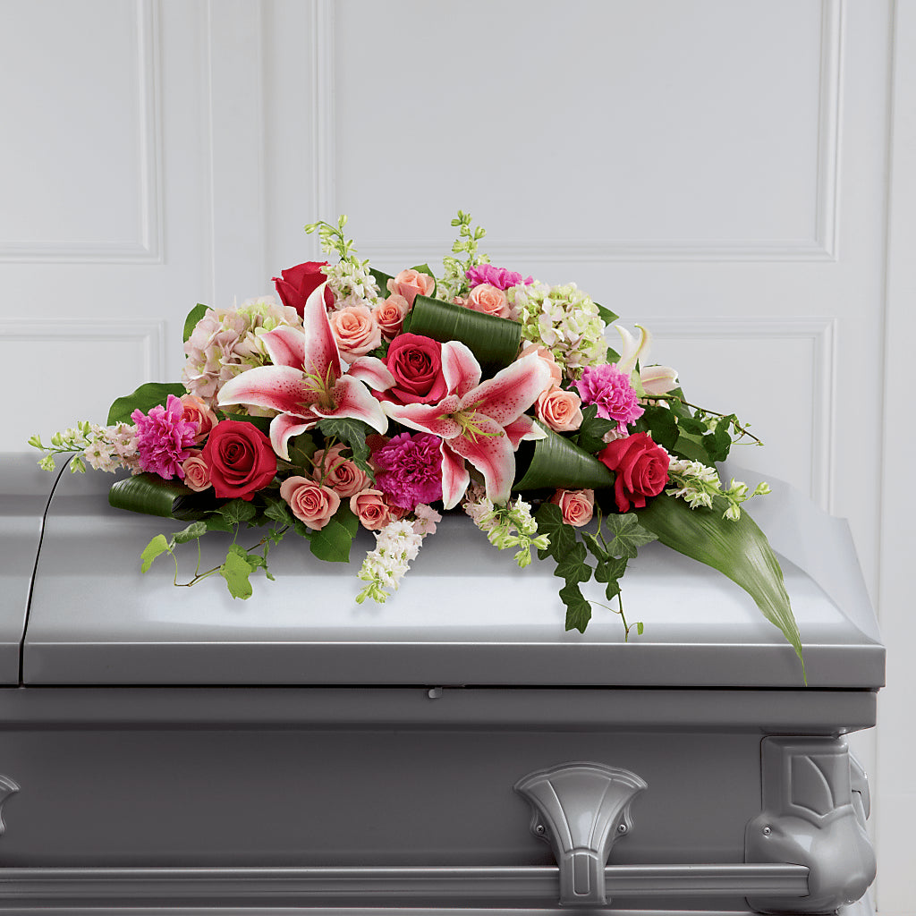 Splendid Grace Casket Spray – WOYSHNER'S FLOWER SHOP, Lackawanna NY