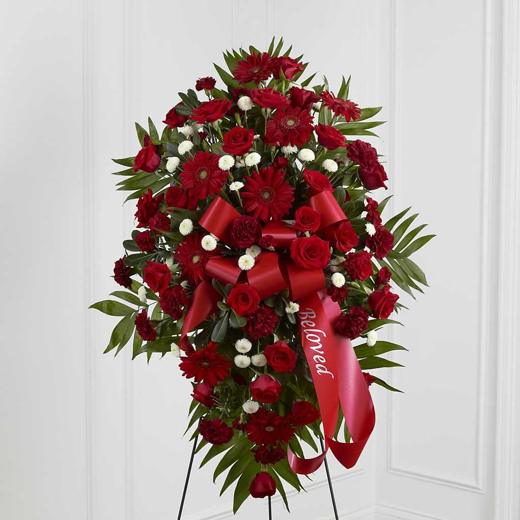 Treasured Memories Standing Spray – WOYSHNER'S FLOWER SHOP, Lackawanna NY