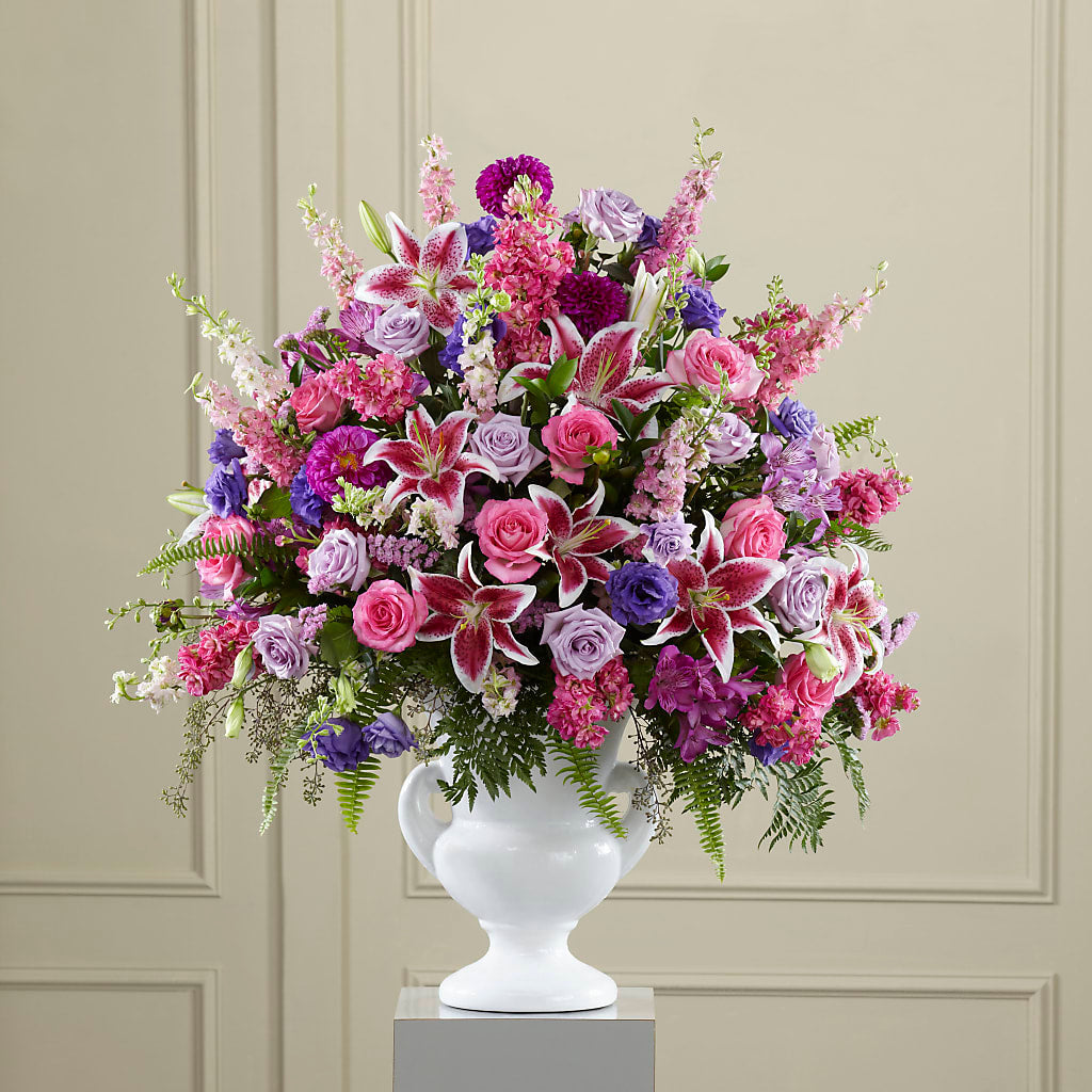 Peaceful Tribute Arrangement – WOYSHNER'S FLOWER SHOP, Lackawanna NY