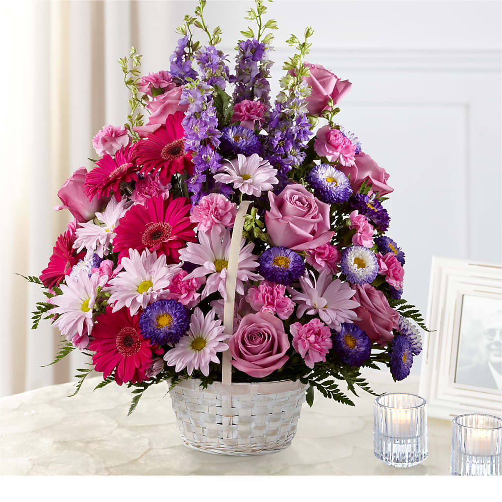 Pastel Peace Basket – WOYSHNER'S FLOWER SHOP, Lackawanna NY