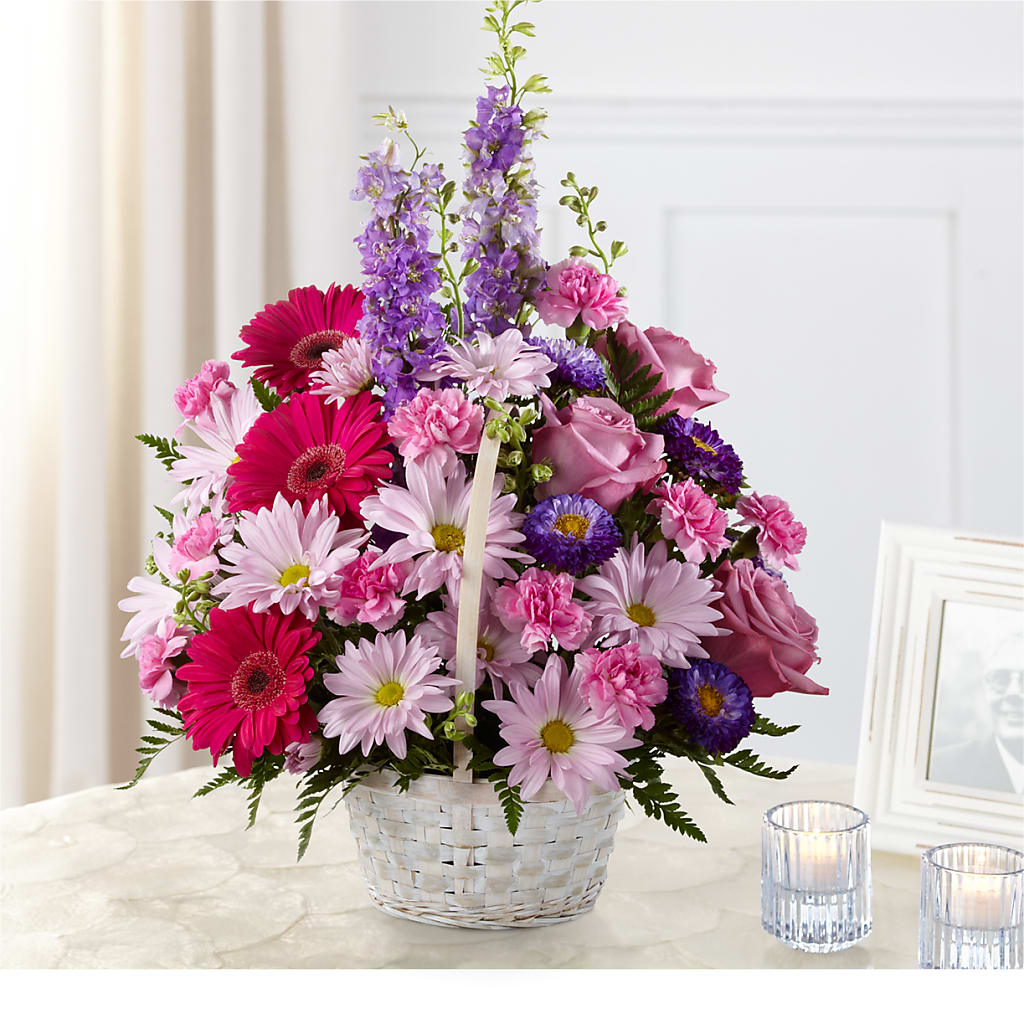 Pastel Peace Basket – WOYSHNER'S FLOWER SHOP, Lackawanna NY
