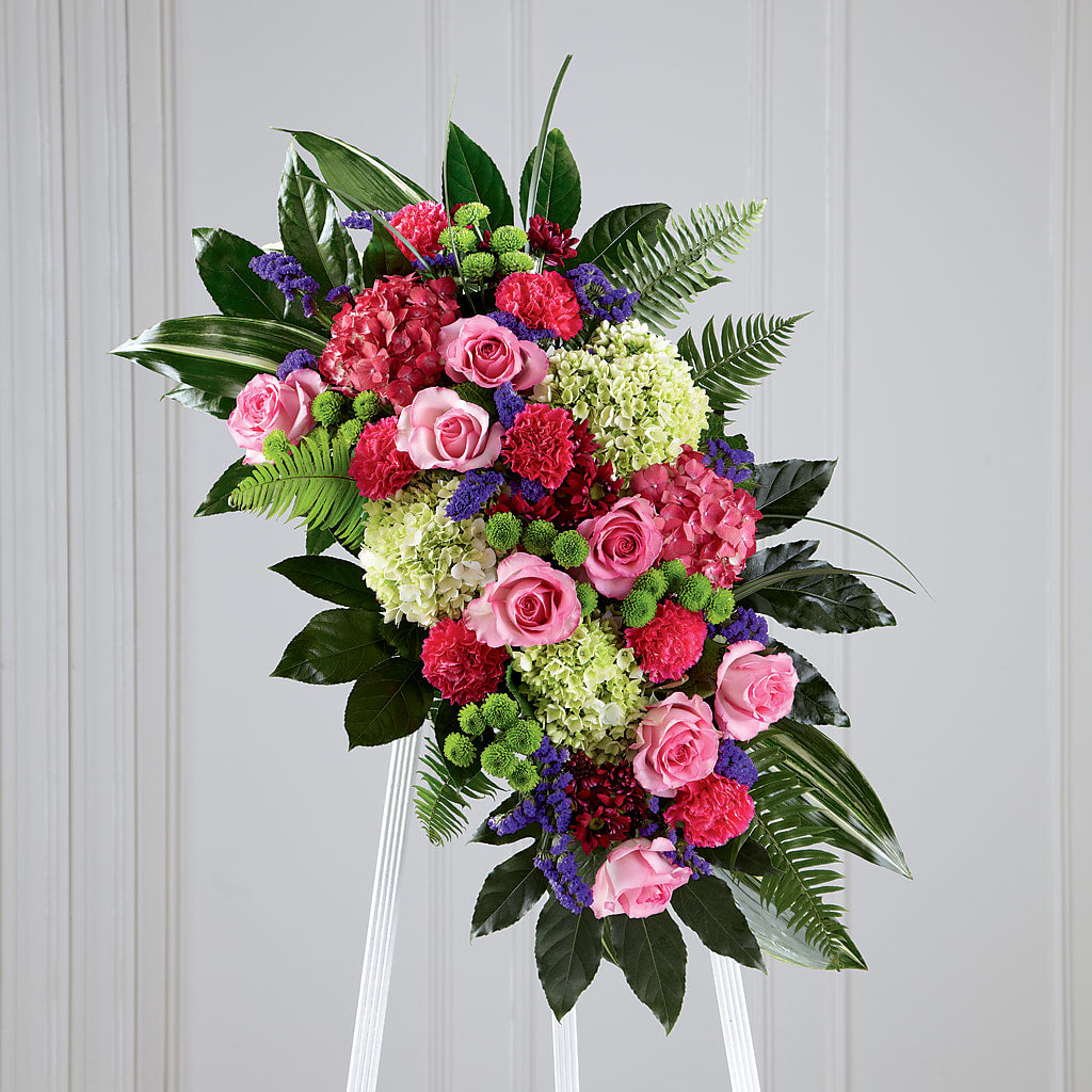Refreshing Mix Standing Spray – WOYSHNER'S FLOWER SHOP, Lackawanna NY