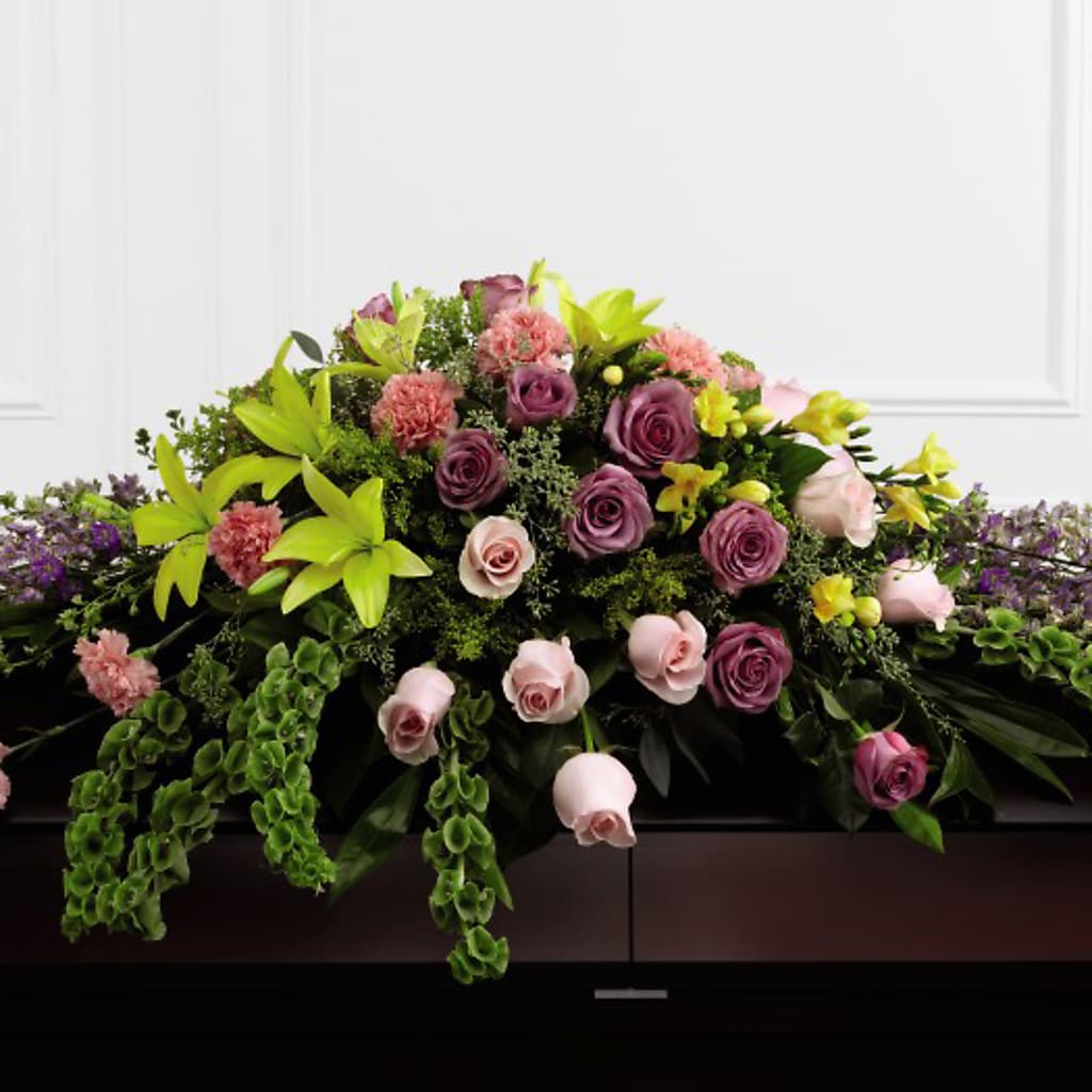Forever Beloved Casket Spray – WOYSHNER'S FLOWER SHOP, Lackawanna NY