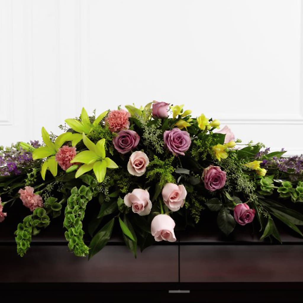 Forever Beloved Casket Spray – WOYSHNER'S FLOWER SHOP, Lackawanna NY