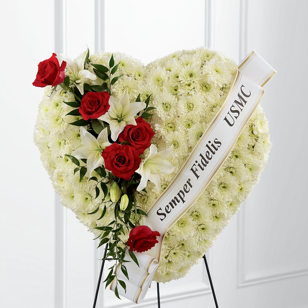 Heartfelt Hero Standing Heart – WOYSHNER'S FLOWER SHOP, Lackawanna NY