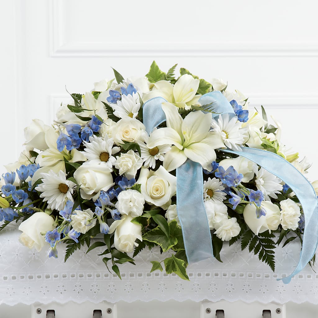 Tender Treasure Casket Spray – WOYSHNER'S FLOWER SHOP, Lackawanna NY
