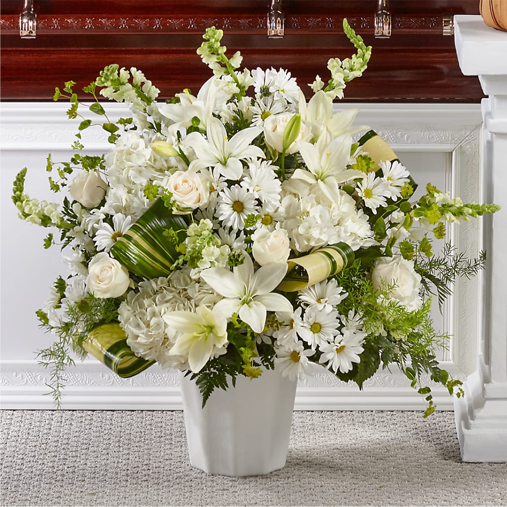 Thoughts of Tranquility Floor Basket – WOYSHNER'S FLOWER SHOP, Lackawanna NY