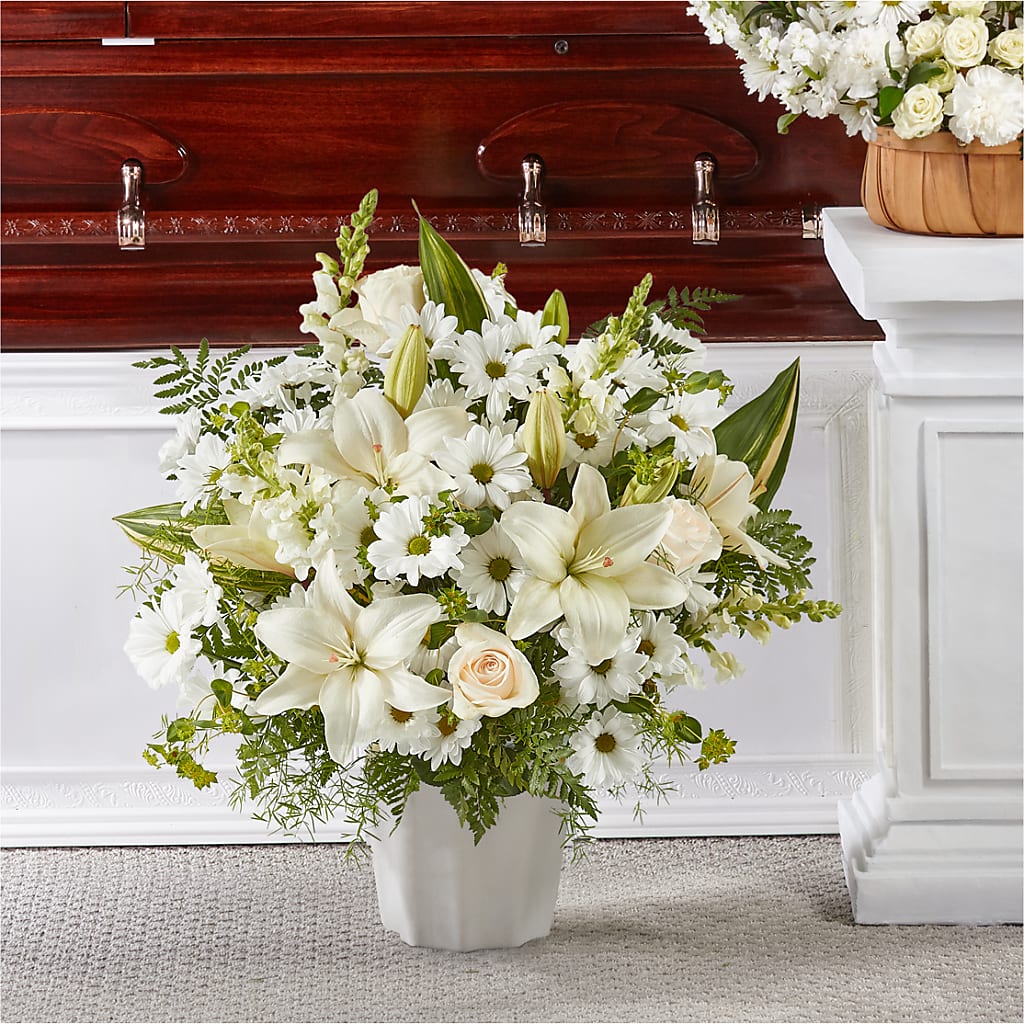 Thoughts of Tranquility Floor Basket – WOYSHNER'S FLOWER SHOP, Lackawanna NY