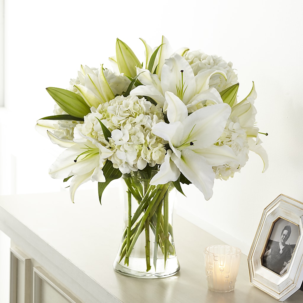Compassionate Lily Bouquet – WOYSHNER'S FLOWER SHOP, Lackawanna NY