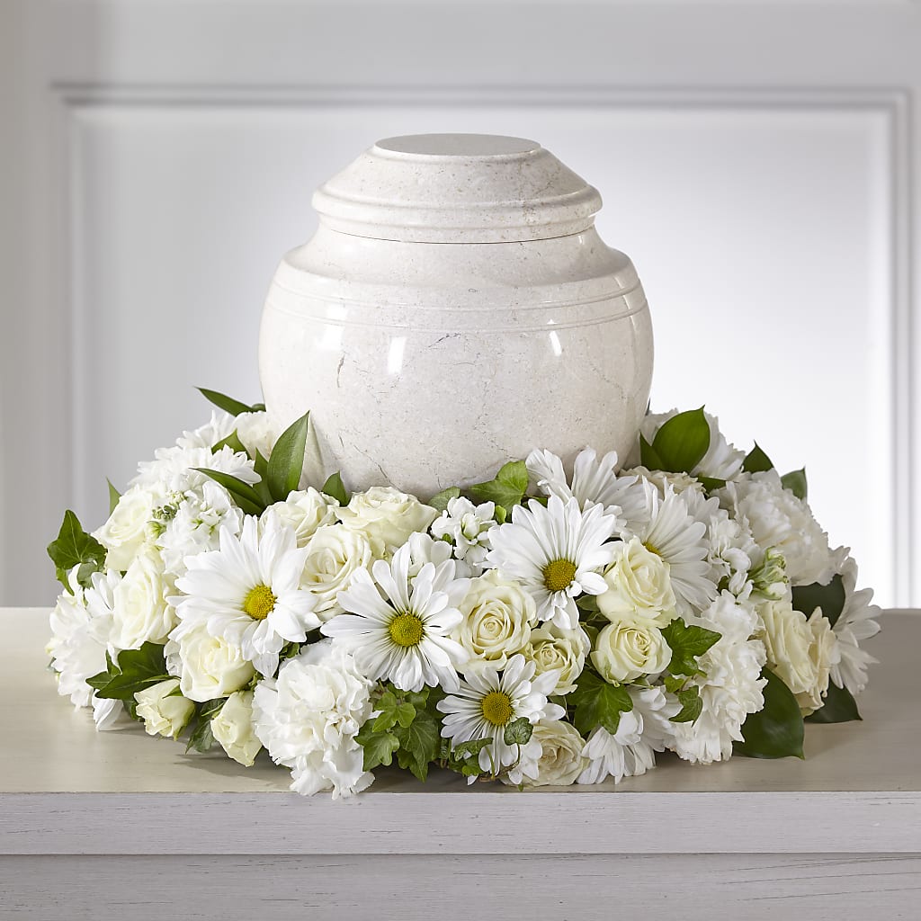Ivory Gardens Cremation Adornment – WOYSHNER'S FLOWER SHOP, Lackawanna NY