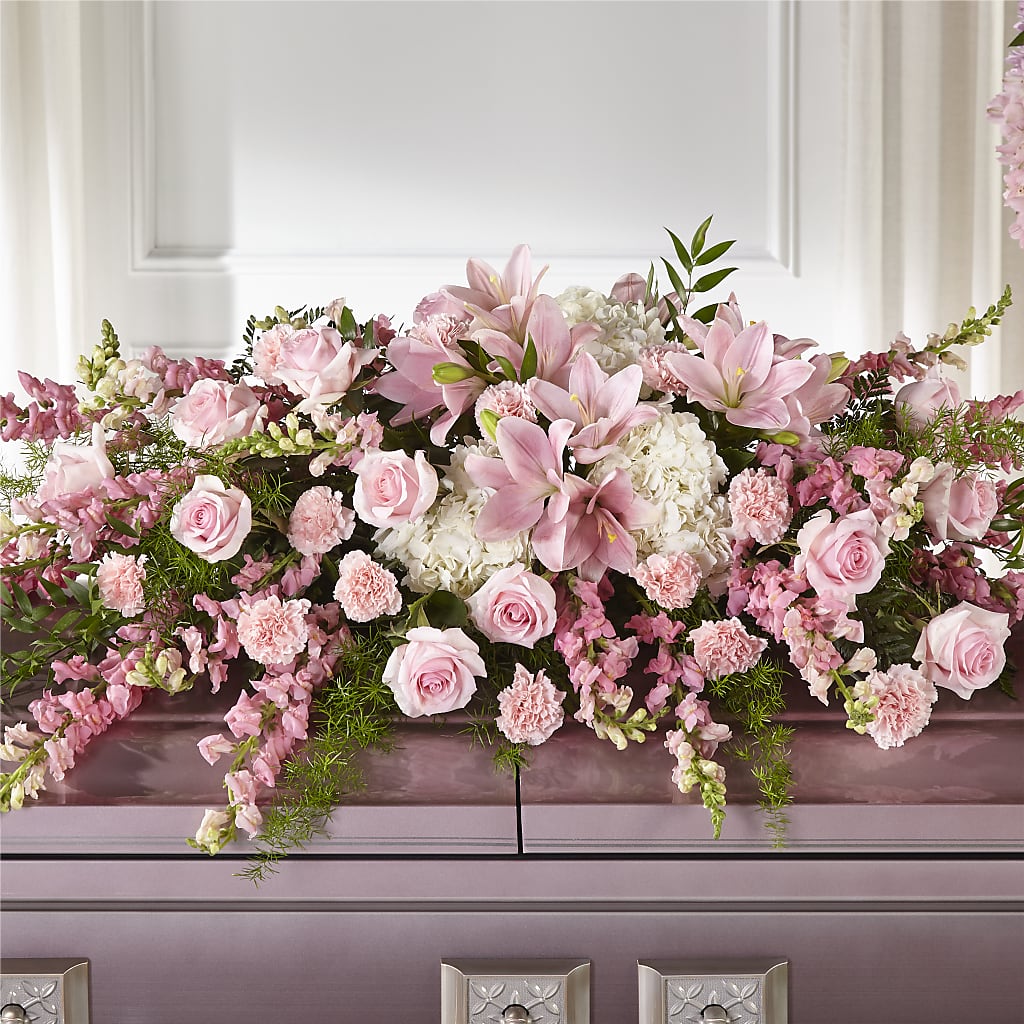 Life & Remembrance Casket Spray – WOYSHNER'S FLOWER SHOP, Lackawanna NY