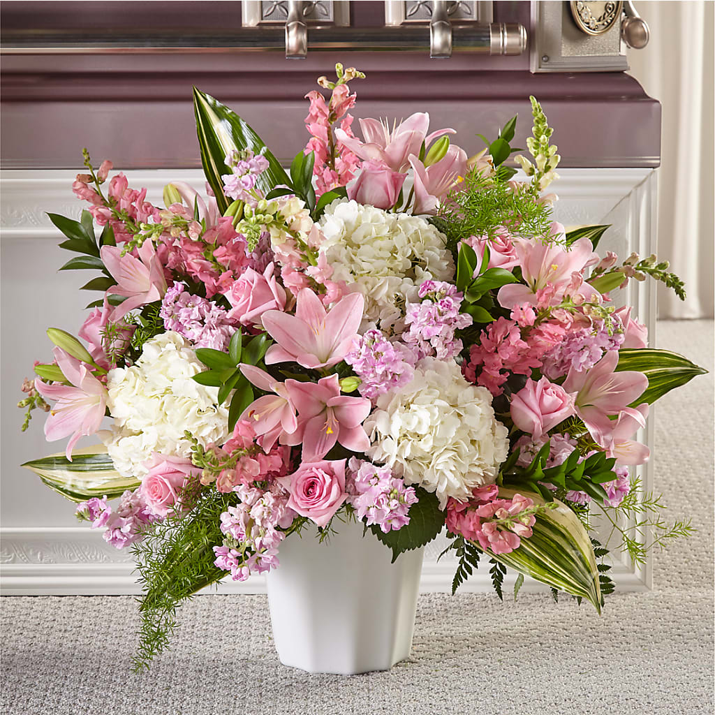 Simply Serene Floor Basket – WOYSHNER'S FLOWER SHOP, Lackawanna NY