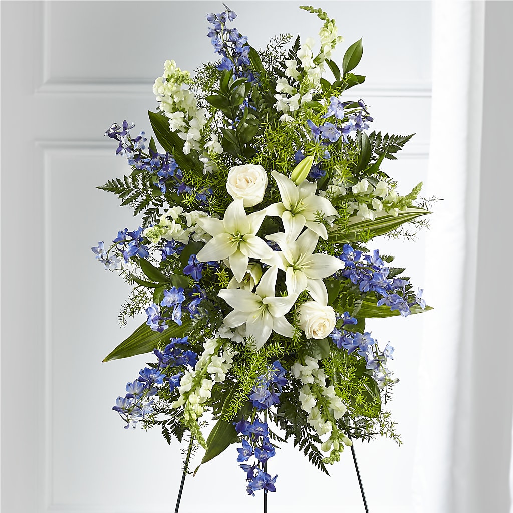 Faithful Friend Standing Spray – WOYSHNER'S FLOWER SHOP, Lackawanna NY