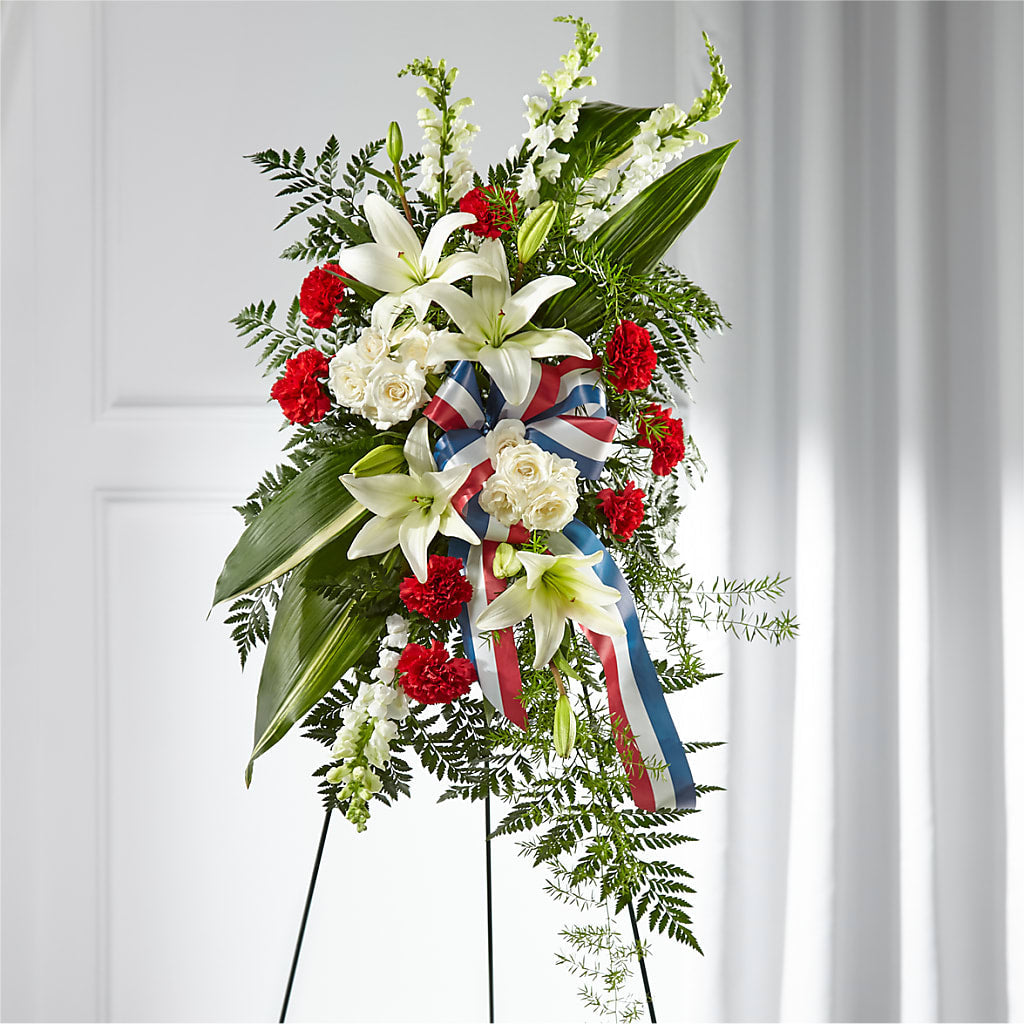 Stars of Life Standing Spray – WOYSHNER'S FLOWER SHOP, Lackawanna NY