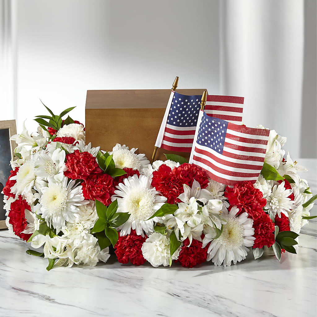 Spirit of Patriotism Cremation Adornment – WOYSHNER'S FLOWER SHOP, Lackawanna NY