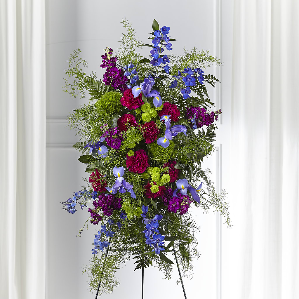 Heavenly Skies Standing Spray – WOYSHNER'S FLOWER SHOP, Lackawanna NY