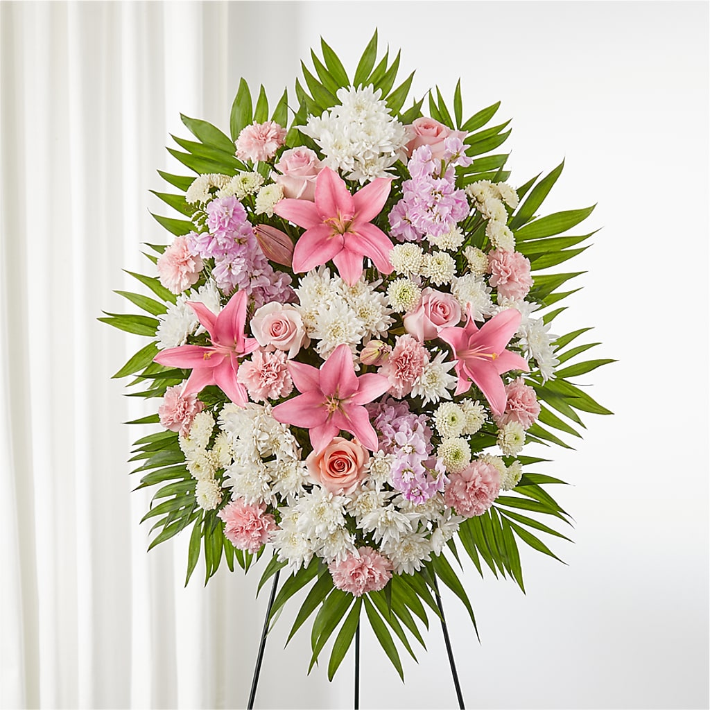 Offering Solace Standing Spray – WOYSHNER'S FLOWER SHOP, Lackawanna NY