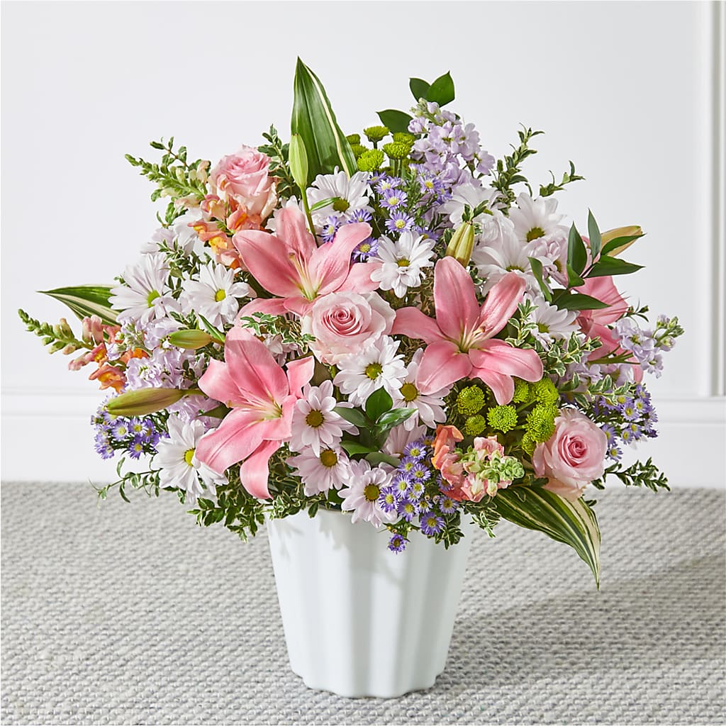 Abundant Compassion Floor Basket – WOYSHNER'S FLOWER SHOP, Lackawanna NY
