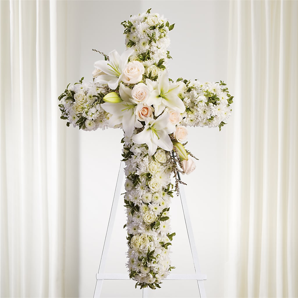 Spiritual Guidance Standing Spray – WOYSHNER'S FLOWER SHOP, Lackawanna NY
