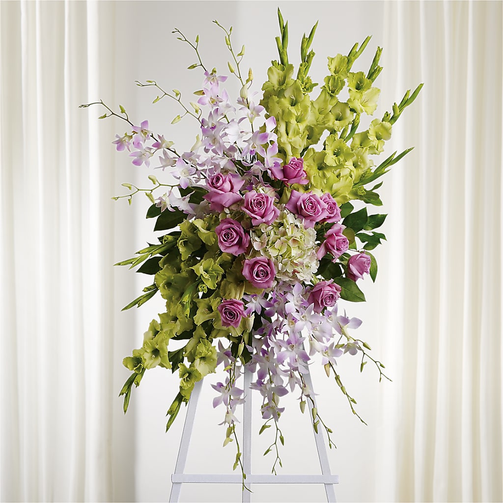 Lasting Legacy Standing Spray – WOYSHNER'S FLOWER SHOP, Lackawanna NY