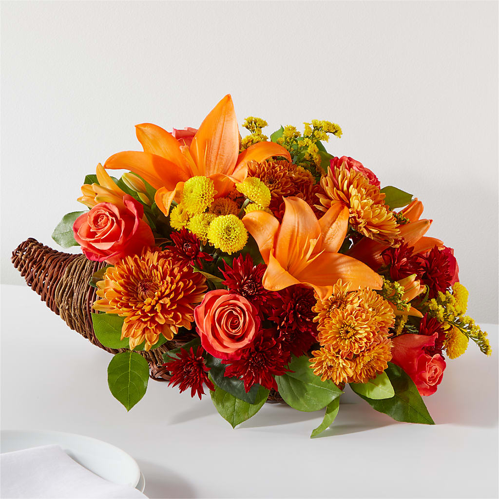 Bouquet of Blessings Cornucopia – WOYSHNER'S FLOWER SHOP, Lackawanna NY