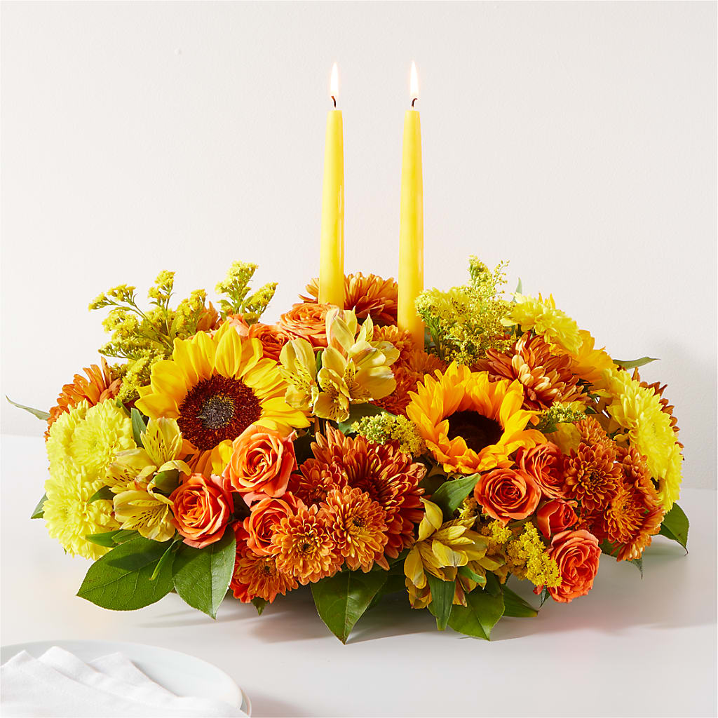 Autumn Harmony Centerpiece – WOYSHNER'S FLOWER SHOP, Lackawanna NY