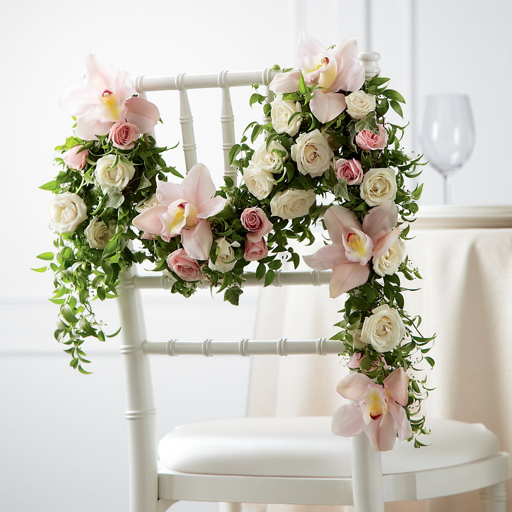 Orchid Rose Chair Décor – WOYSHNER'S FLOWER SHOP, Lackawanna NY