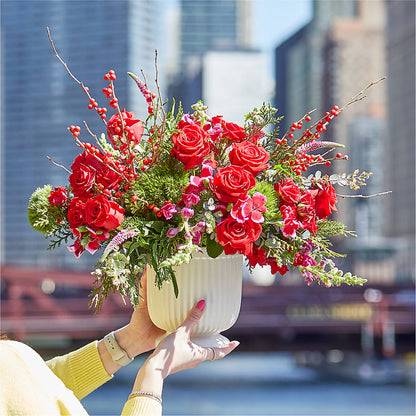 Big Red Bow Bouquet – WOYSHNER'S FLOWER SHOP, Lackawanna NY