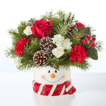 Jolly Snowman Bouquet – WOYSHNER'S FLOWER SHOP, Lackawanna NY