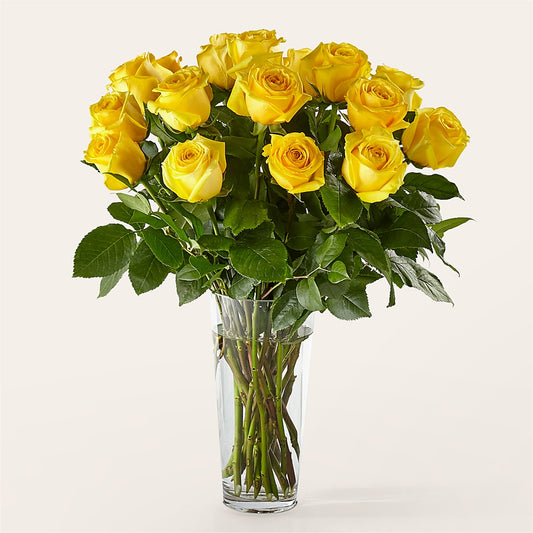 Long Stem Yellow Rose Bouquet – WOYSHNER'S FLOWER SHOP, Lackawanna NY