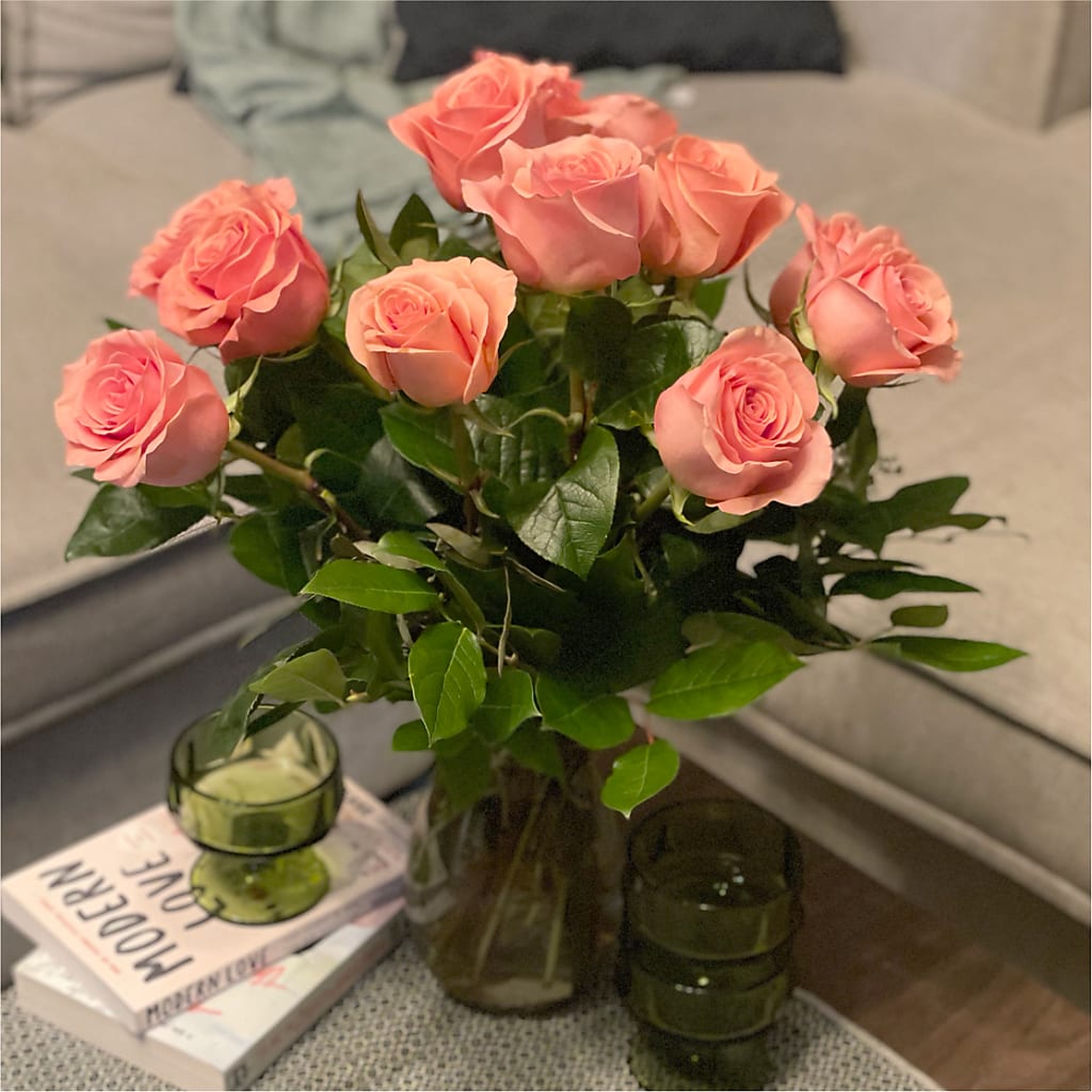 Long Stem Pink Rose Bouquet – WOYSHNER'S FLOWER SHOP, Lackawanna NY