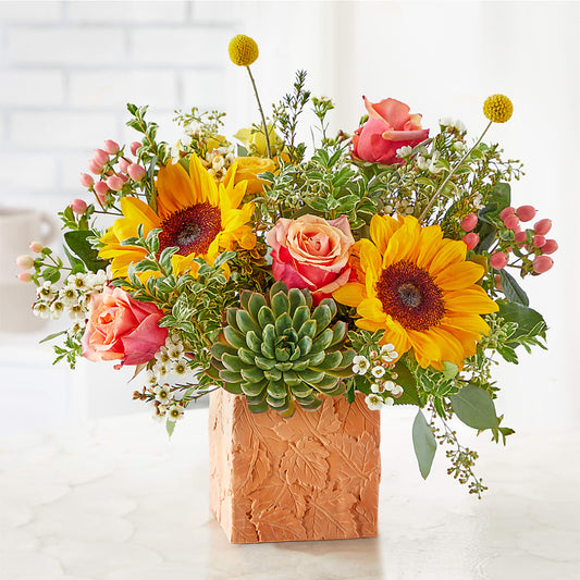 Sunflower Season Bouquet – WOYSHNER'S FLOWER SHOP, Lackawanna NY