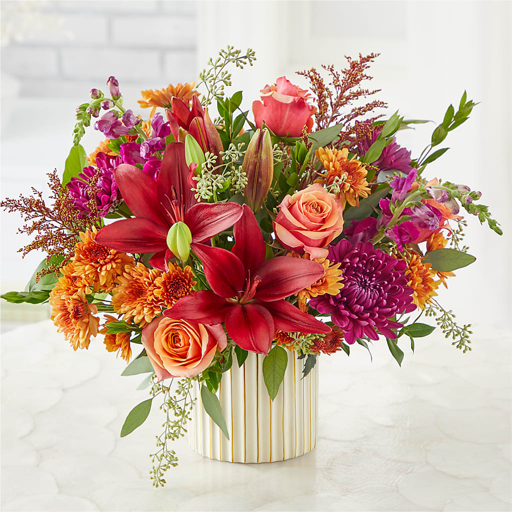 Burgundy Landscape Bouquet – WOYSHNER'S FLOWER SHOP, Lackawanna NY