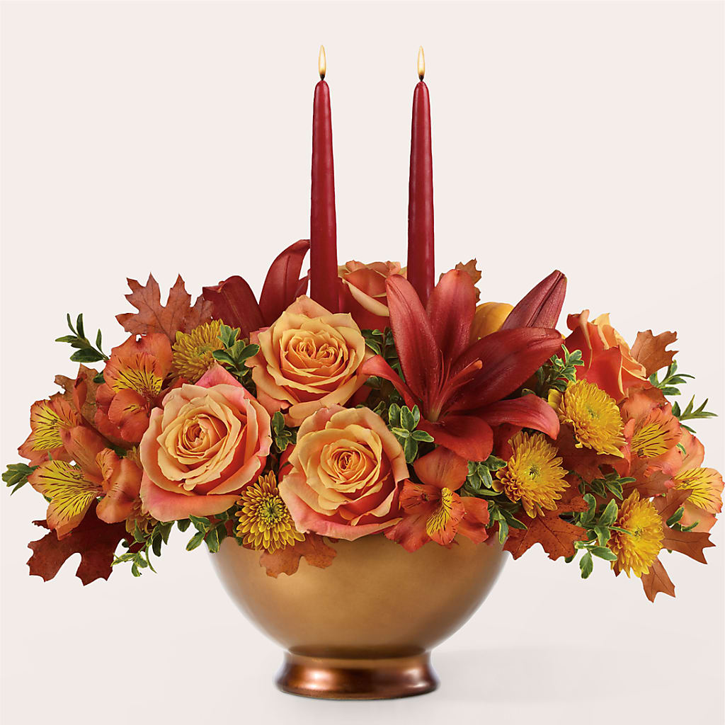 Harvest Table Centerpiece – WOYSHNER'S FLOWER SHOP, Lackawanna NY