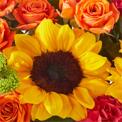Sun-drenched Blooms Box Bouquet – WOYSHNER'S FLOWER SHOP, Lackawanna NY