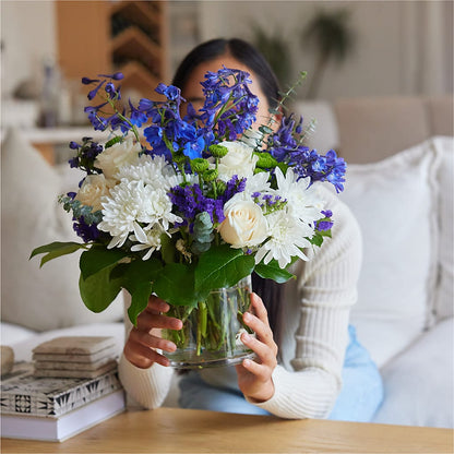 Cerulean Waves Bouquet – WOYSHNER'S FLOWER SHOP, Lackawanna NY