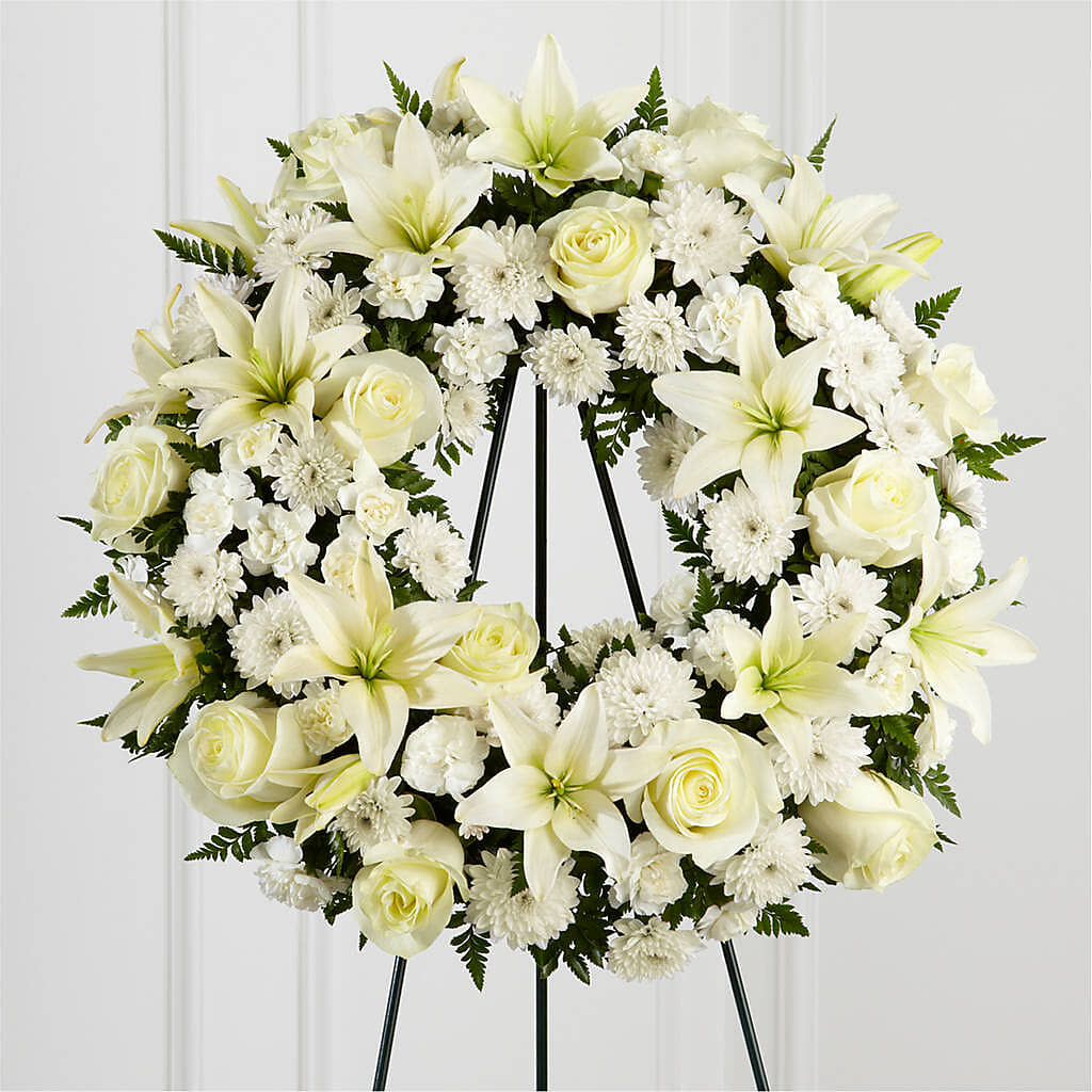 Treasured Tribute Wreath – WOYSHNER'S FLOWER SHOP, Lackawanna NY