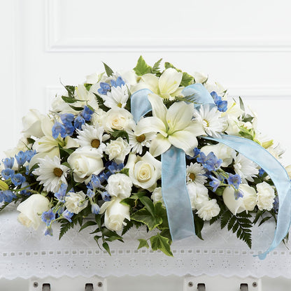 Tender Treasure Casket Spray – WOYSHNER'S FLOWER SHOP, Lackawanna NY
