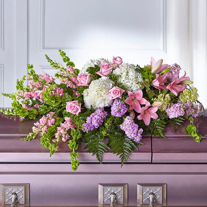 Life's Gratitude Casket Spray – WOYSHNER'S FLOWER SHOP, Lackawanna NY