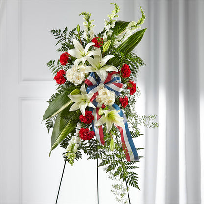Stars of Life Standing Spray – WOYSHNER'S FLOWER SHOP, Lackawanna NY